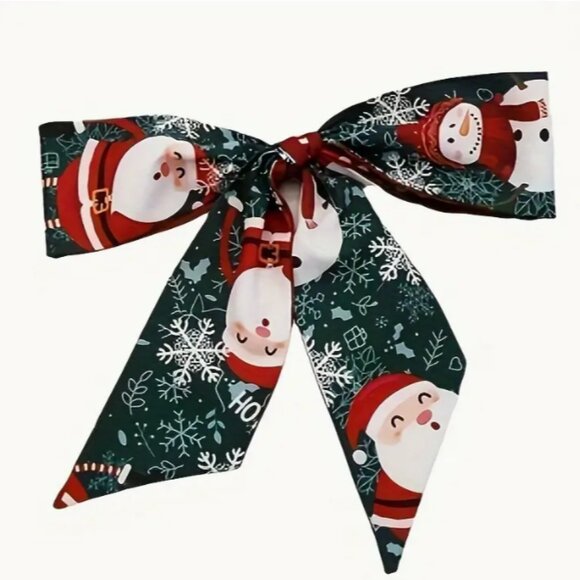Santa/snowman bag twilly/scarf NEW - Picture 1 of 1
